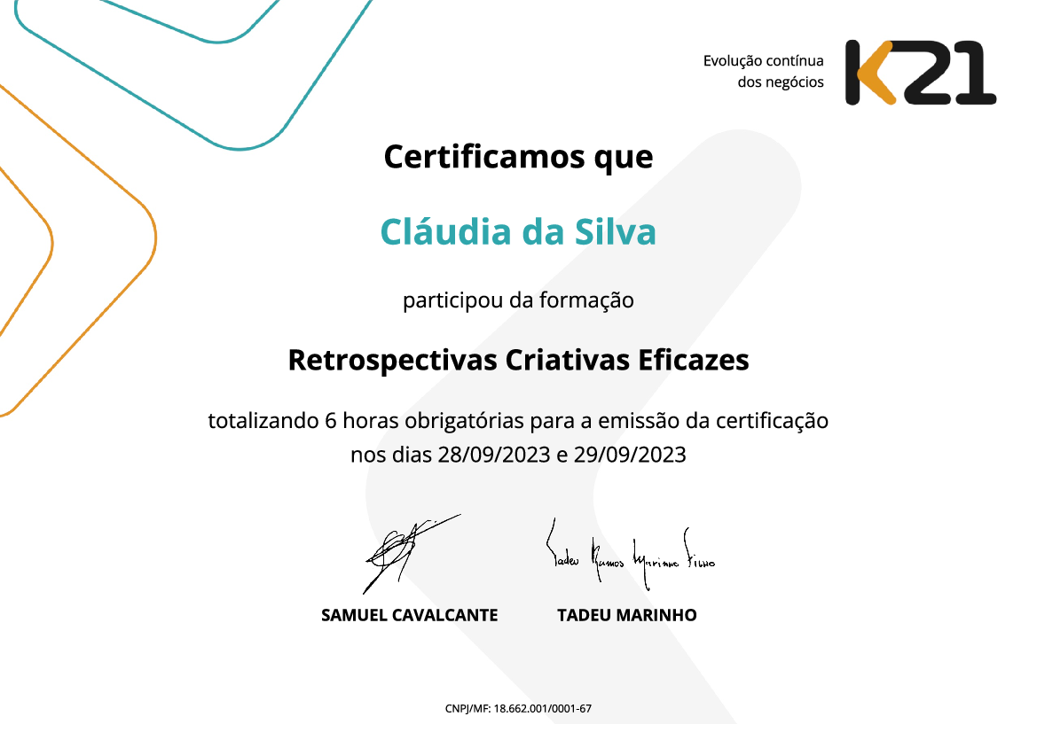 Certificado K21